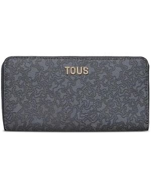 Tous Portafoglio Con Zip Kaos - Grigio