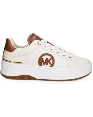 MICHAEL Michael Kors Logo-Patch Platform Sneakers - White