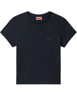 KENZO T-Shirt Signature - Blu