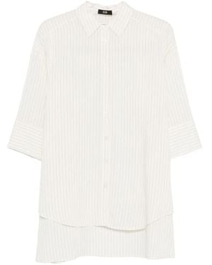 ELEH Striped Layer Shirt - White