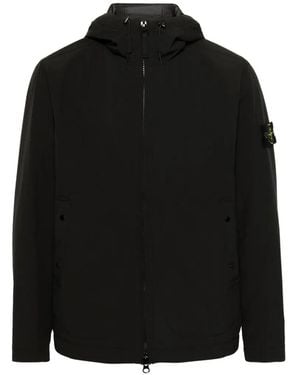 Stone Island Hooded Blouson Jacket - Black