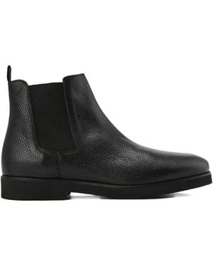 Cerruti 1881 Leather Chelsea Boots - Black