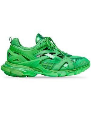 Balenciaga Track.2 Paneled Sneakers - Green