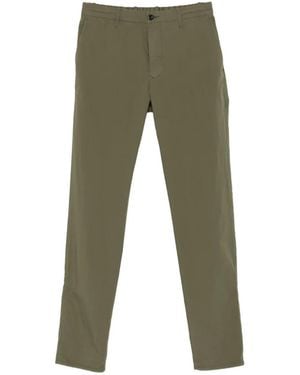 Incotex Slim-Fit Elasticated-Waistband Trousers - Green