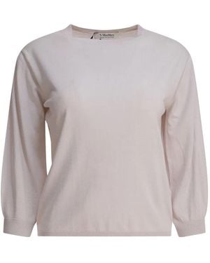 Max Mara Round-Neck Wool Jumper - Grey