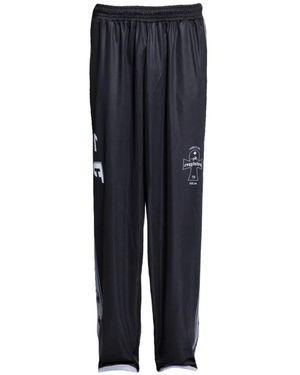 PROTOTYPES Logo-Print Track Trousers - Blue