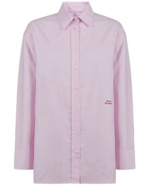 Giada Benincasa Ciao Amore Embroidered Shirt - Purple