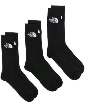 The North Face Intarsia-Logo Socks (Pack Of Three) - Black