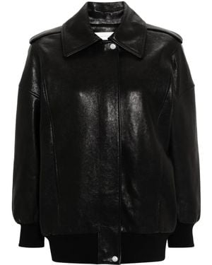 McQueen Leather Jacket - Black