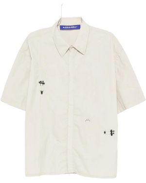 A_COLD_WALL* Button-fastening Embellished Shirt - ホワイト