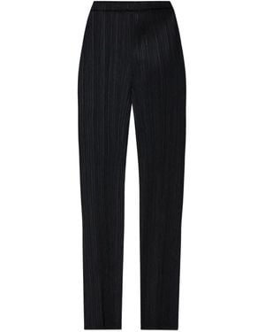 Pleats Please Issey Miyake Pleated Trousers - Black