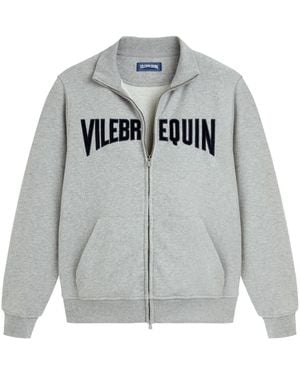 Vilebrequin Cotton Stitched-Logo Sweatshirt - Grey