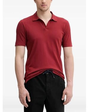 Marc O' Polo Poloshirt Met Korte Mouwen En Kraag - Rood