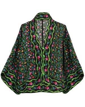 Celiab Hala Floral-Print Top - Green