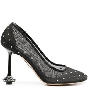 Loewe Pumps Mit Strass 90Mm - Schwarz