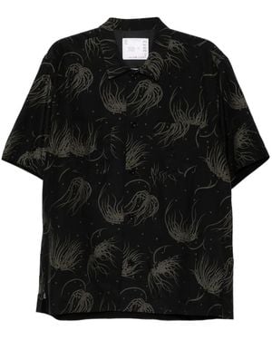 Sacai グラフィック シャツ - ブラック