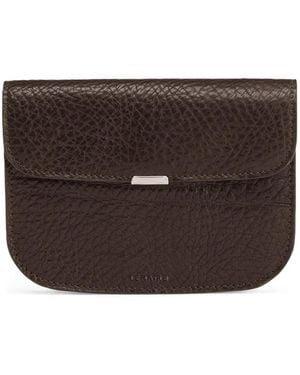Lemaire Grained-Leather Wallet - Brown