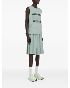 MM6 MAISON MARGIELA X SALOMON X Salomon Logo-Print Tank Top - Green