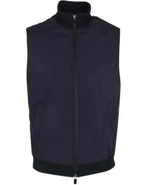 Pal Zileri Zip-Up Gilet - Blue