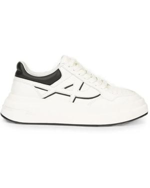 Ash Logo-Patch Trainers - White