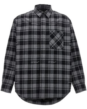 Off-White c/o Virgil Abloh Checked Shirt - Grey
