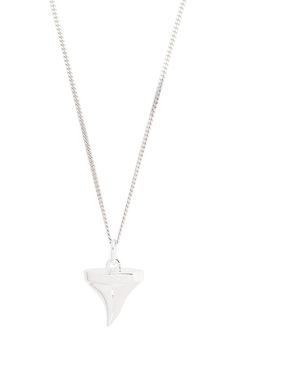 True Rocks Collar Con Colgante De Diente De Tiburón - Blanco
