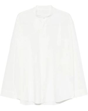 Homme Plissé Issey Miyake Band-Collar Shirt - White