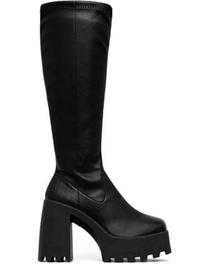 Altercore Wendell Platform Knee-High Boots - Black