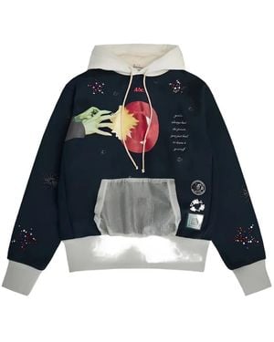 Advisory Board Crystals Birthstone Crystal-Embellished Hoodie - Blue