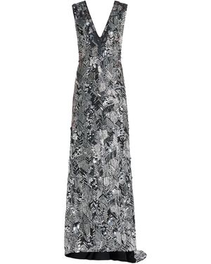 ilta Maxikleid mit Pailletten - Weiß