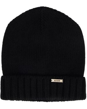 Moorer Vetta-Cwh Ribbed-Knit Beanie Hat - Black