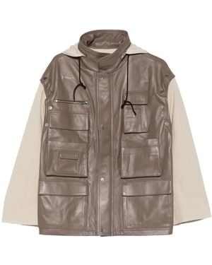 Niccolò Pasqualetti Carico Pocket Hooded Jacket - Brown