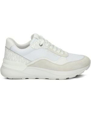 Michael Kors Logo-Pattern Mesh Sneakers - White