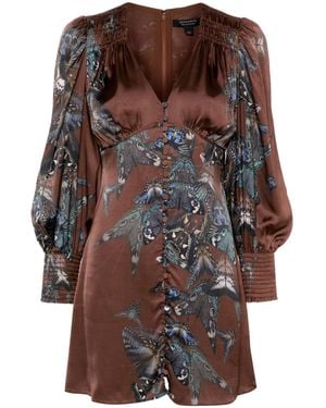 AllSaints Auden Mini Dress - Brown