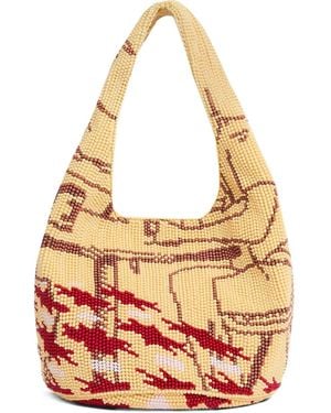JW Anderson Bolso de hombro con motivo de cuentas - Rosa