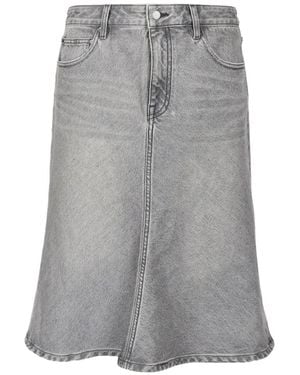 JNBY Fishtail-Hem Midi Skirt - Gray