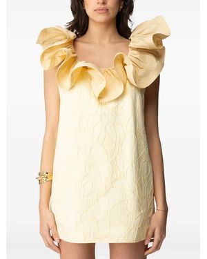 Elisabetta Franchi Ruffled floral-pattern dress - Natur