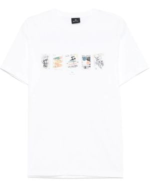 Paul Smith Stamp-Print T-Shirt - White