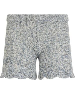 RED Valentino Knitted Shorts - Grey