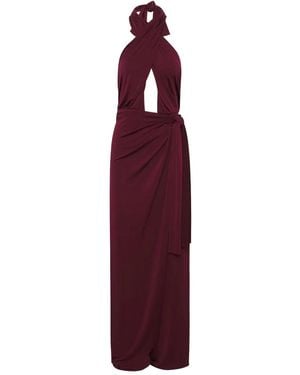 Johanna Ortiz Halterneck Jumpsuit - Purple