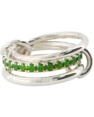 Spinelli Kilcollin Sterling Petunia Ring - Green