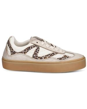 Inuikii Leopard-Print Panelled Trainers - White