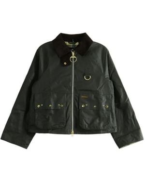 Barbour Ancient Tartan-Print Corduroy-Collar Jacket - Black