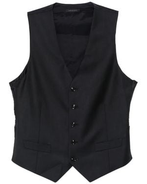 Giorgio Armani V-Neck Waistcoat - Black