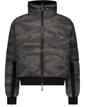 Mostly Heard Rarely Seen Reversible Camo Puffer Jacket - Black