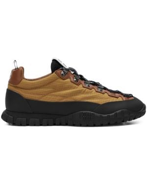 Miu Miu Sneakers Aus Ripstop-Leder - Braun