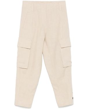Brunello Cucinelli Elegant Linen Pants For - Natural