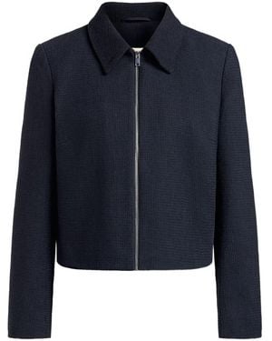 12 STOREEZ Zip-Up Jacket - Blue