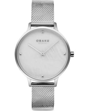 Obaku Figen 32Mm Watch - Gray