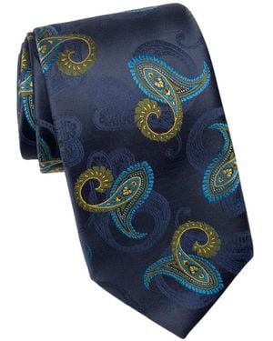 Elizabetta Romano Paisley-Print Tie - Blue